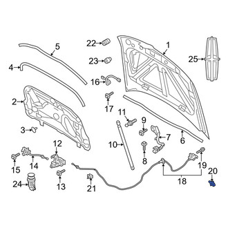 Lincoln OE - Hood Release Cable Clip
