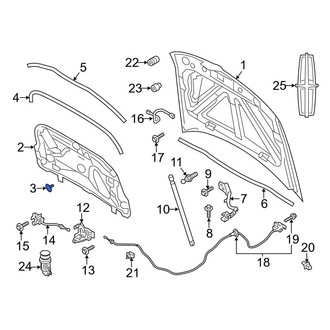 Lincoln OE - Hood Insulation Pad Clip