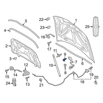 Lincoln OE - Hood Hinge Bolt