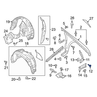 Lincoln OE - Front Fender Bolt