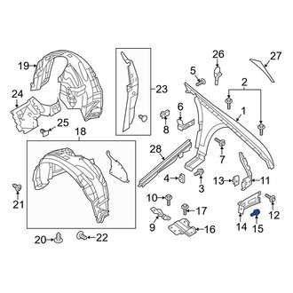 Lincoln OE - Front Fender Bolt