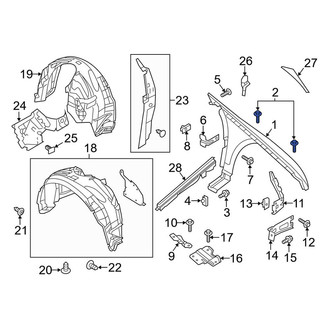 Lincoln OE - Front Fender Bolt
