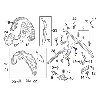 Lincoln OE - Front Fender Bolt