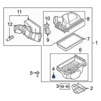 Lincoln OE - Upper Air Filter Housing Insulator