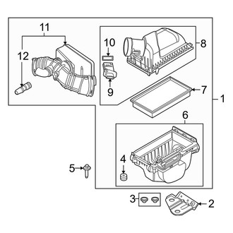 Lincoln OE - Engine / Transaxle - Air Intake (To 12/08/2009), (3.7L)