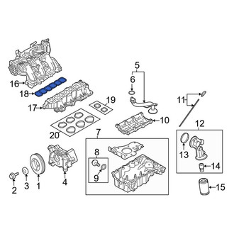 Lincoln OE - Upper Engine Intake Manifold Gasket