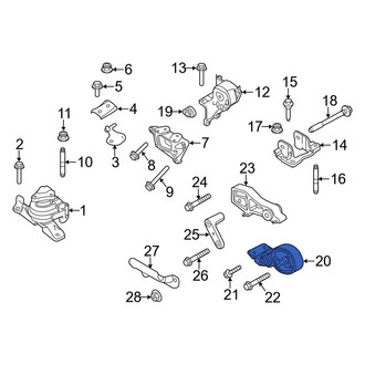 Lincoln OE - Lower Automatic Transmission Mount