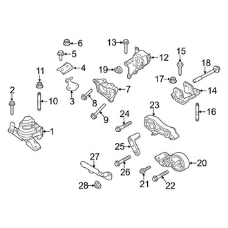Lincoln OE - Engine / Transaxle - Engine & Transmission Mounting (3.7L)