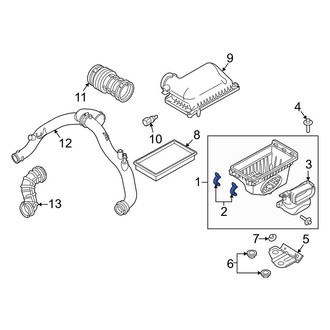 Lincoln OE - Air Filter Housing Clamp