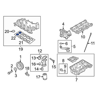 Lincoln OE - Upper Engine Intake Manifold Gasket
