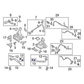 Lincoln OE - Turbocharger Oil Line Gasket