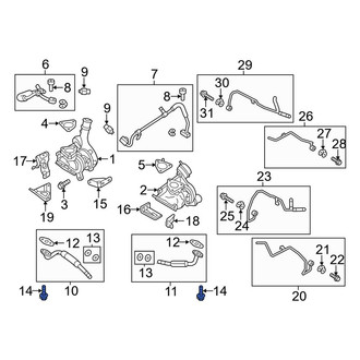 Lincoln OE - Lower Turbocharger Oil Line Bolt