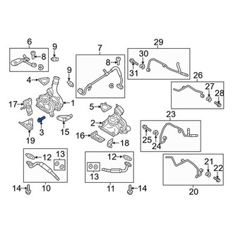 Lincoln OE - Turbocharger Mounting Bolt