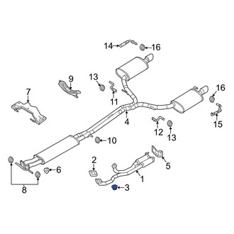 Lincoln OE - Exhaust Pipe Nut