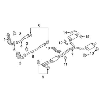 Lincoln OE - Exhaust System - Exhaust Components