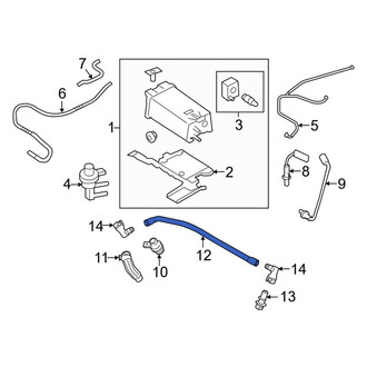 Lincoln OE - PCV Valve Hose