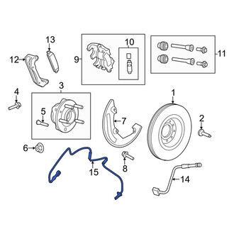 Lincoln OE - Front ABS Wheel Speed Sensor