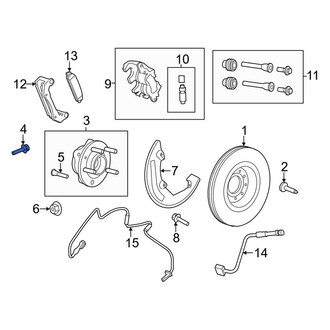 Lincoln OE - Axle Hub Mounting Bolt