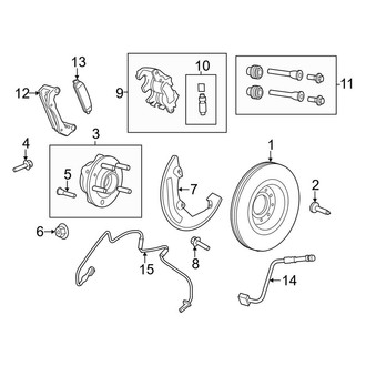 Lincoln OE - Front Suspension - Brake Components