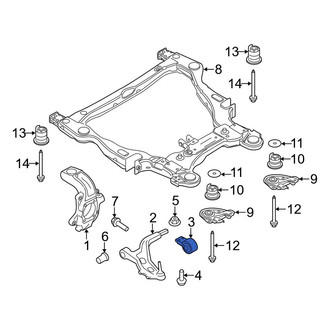 Lincoln OE - Front Left Rearward Suspension Control Arm Bushing
