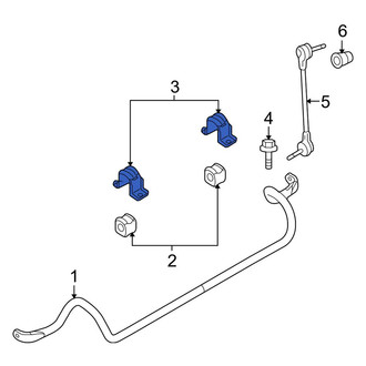 Lincoln OE - Front Suspension Stabilizer Bar Bracket