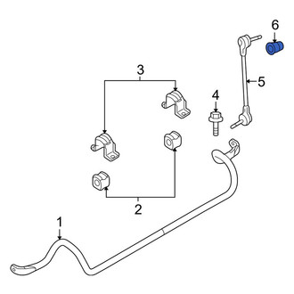 Lincoln OE - Lower Suspension Strut Nut