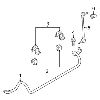 Lincoln OE - Front Suspension - Stabilizer Bar & Components