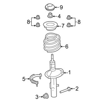 Lincoln OE - Front Suspension - Struts & Components