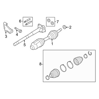 Lincoln OE - Front Suspension - Drive Axles