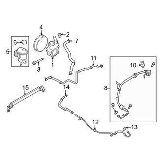 Lincoln OE - Steering Gear & Linkage - Pump & Hoses (3.7L)