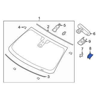 Lincoln OE - Front Upper Rain Sensor Cover