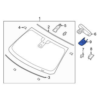 Lincoln OE - Front Lower Rain Sensor Cover