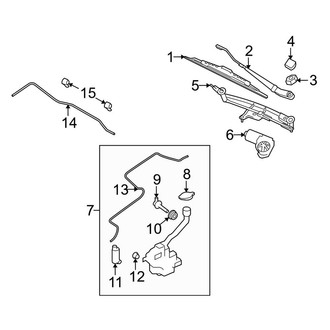 Lincoln OE - Windshield - Wiper & Washer Components