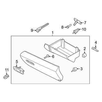 Lincoln OE - Instrument Panel - Glove Box