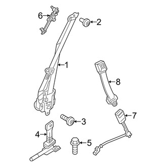 Lincoln OE - Restraint Systems - Front Seat Belts
