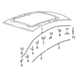 Lincoln OE - Roof Drip Molding Clip