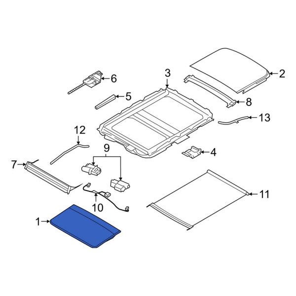 Sunroof Glass