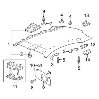 Lincoln OE - Roof - Interior Trim
