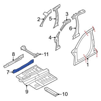 Lincoln OE - Left Inner Rocker Panel
