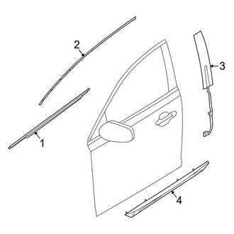 Lincoln OE - Front Door - Exterior Trim