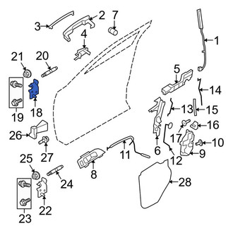 Lincoln OE - Front Left Upper Door Hinge