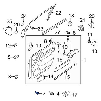 Lincoln OE - Front Door Interior Trim Panel Screw