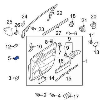 Lincoln OE - Front Inner Interior Door Handle Nut