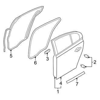 Lincoln OE - Rear Door - Door & Components