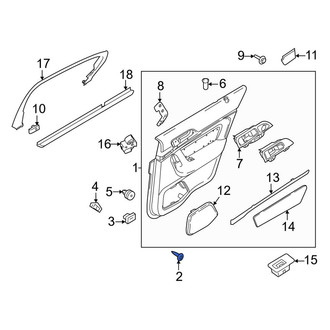 Lincoln OE - Front Door Interior Trim Panel Screw