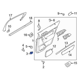 Lincoln OE - Front Door Interior Trim Panel Grommet