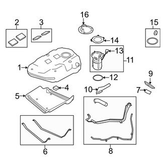 Lincoln OE - Fuel System Components (FWD)