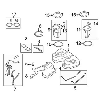 Lincoln OE - Fuel System Components (AWD)