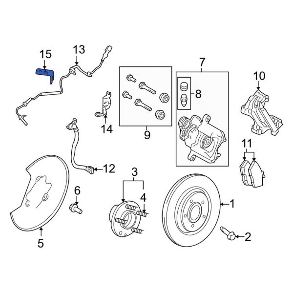 ABS Wheel Speed Sensor Bracket