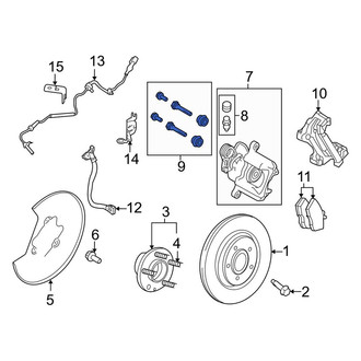 Lincoln OE - Front Disc Brake Caliper Pin